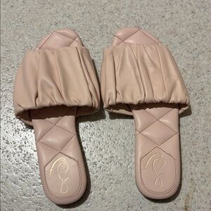 Sam Edelman Blush Quilted Slippers